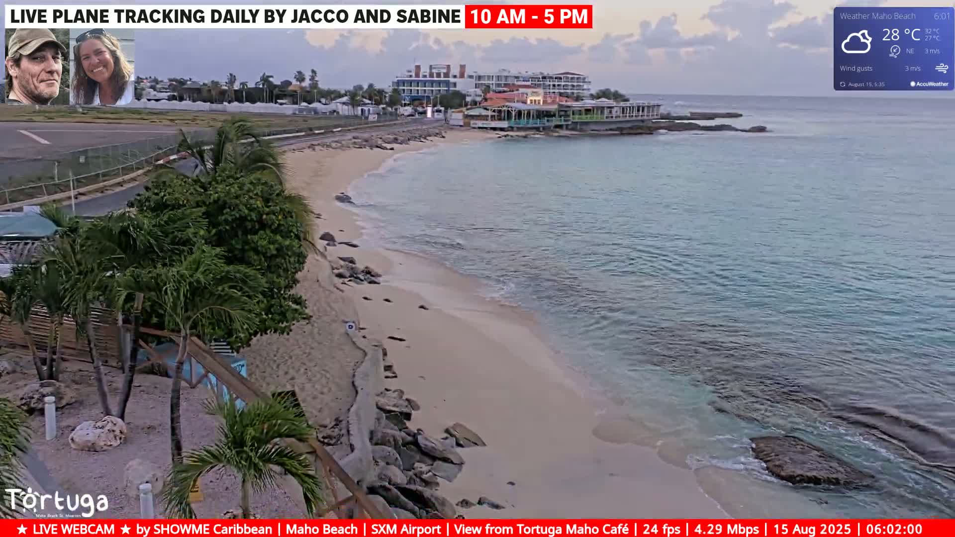 Carribean , Sint Maarten Princess Juliana International Airport SXM/TNCM & Maho Beach Live Cam - Simpson Bay, Sint Maarten, Netherland