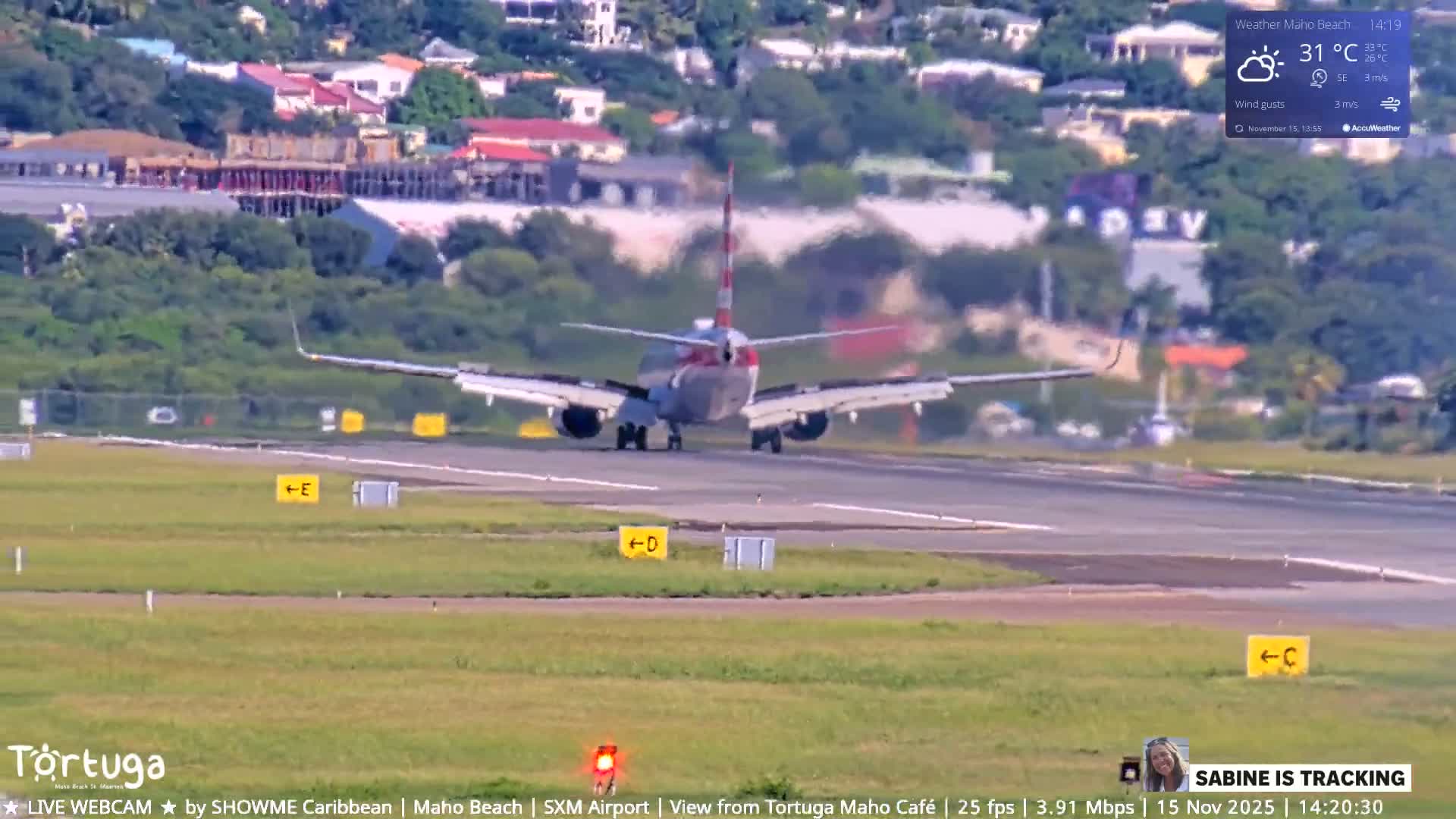 Carribean , Sint Maarten Princess Juliana International Airport SXM/TNCM & Maho Beach Live Cam - Simpson Bay, Sint Maarten, Netherland