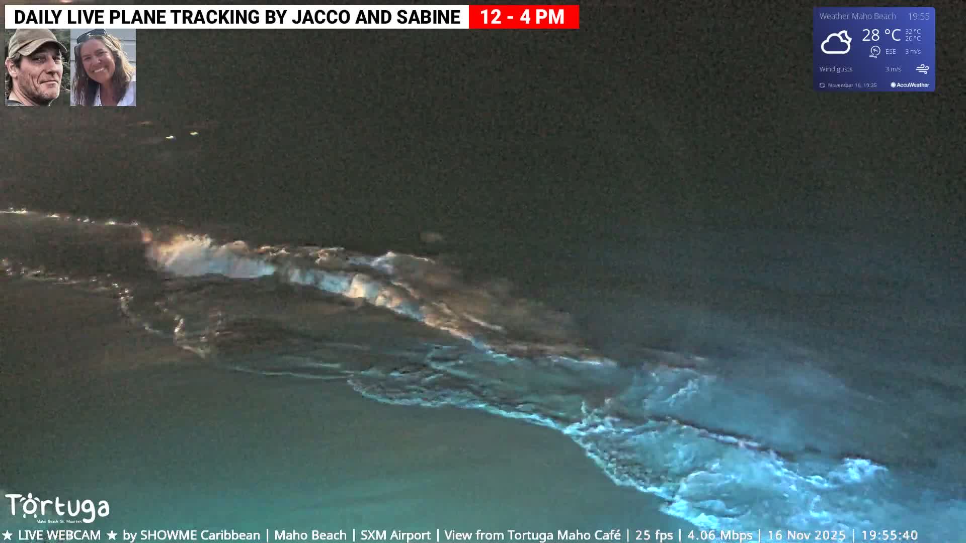 Carribean , Sint Maarten Princess Juliana International Airport SXM/TNCM & Maho Beach Live Cam - Simpson Bay, Sint Maarten, Netherland