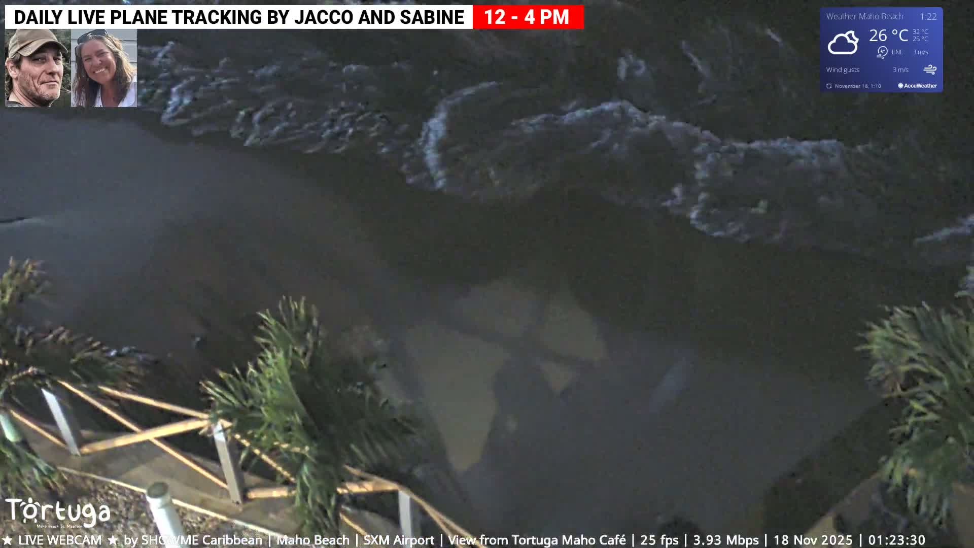 Carribean , Sint Maarten Princess Juliana International Airport SXM/TNCM & Maho Beach Live Cam - Simpson Bay, Sint Maarten, Netherland