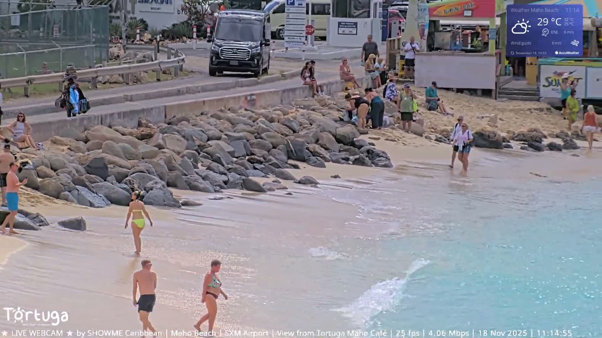 Carribean , Sint Maarten Princess Juliana International Airport SXM/TNCM & Maho Beach Live Cam - Simpson Bay, Sint Maarten, Netherland