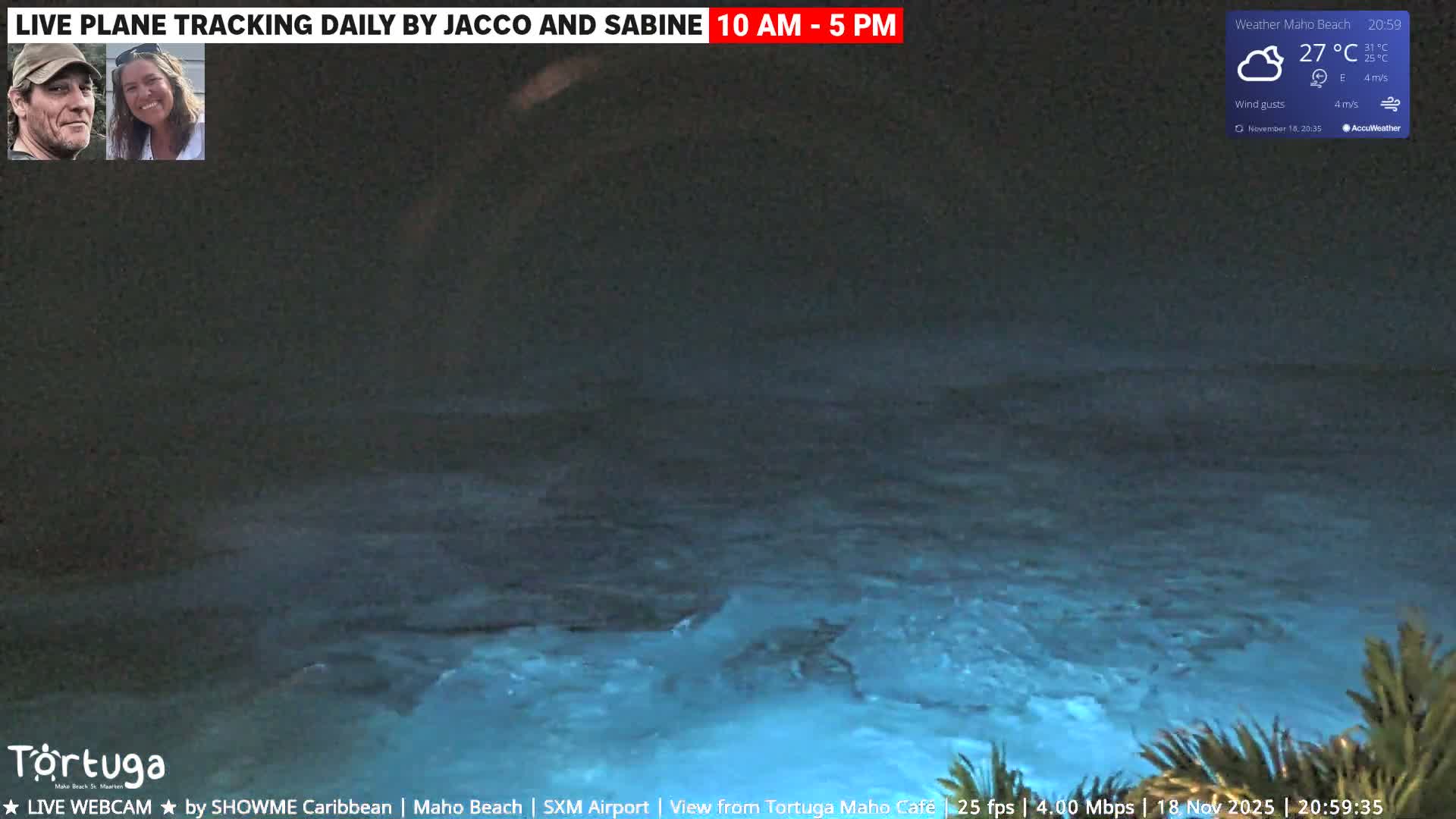 Carribean , Sint Maarten Princess Juliana International Airport SXM/TNCM & Maho Beach Live Cam - Simpson Bay, Sint Maarten, Netherland