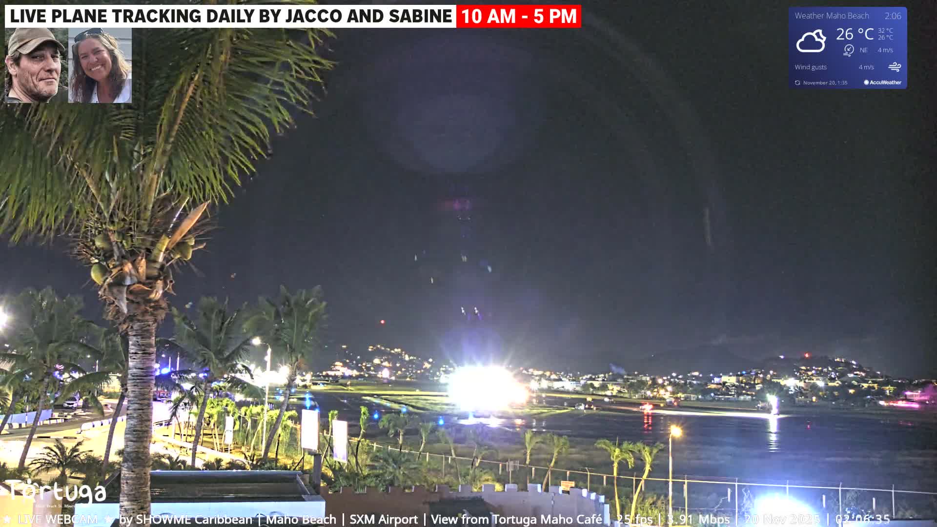 Carribean , Sint Maarten Princess Juliana International Airport SXM/TNCM & Maho Beach Live Cam - Simpson Bay, Sint Maarten, Netherland