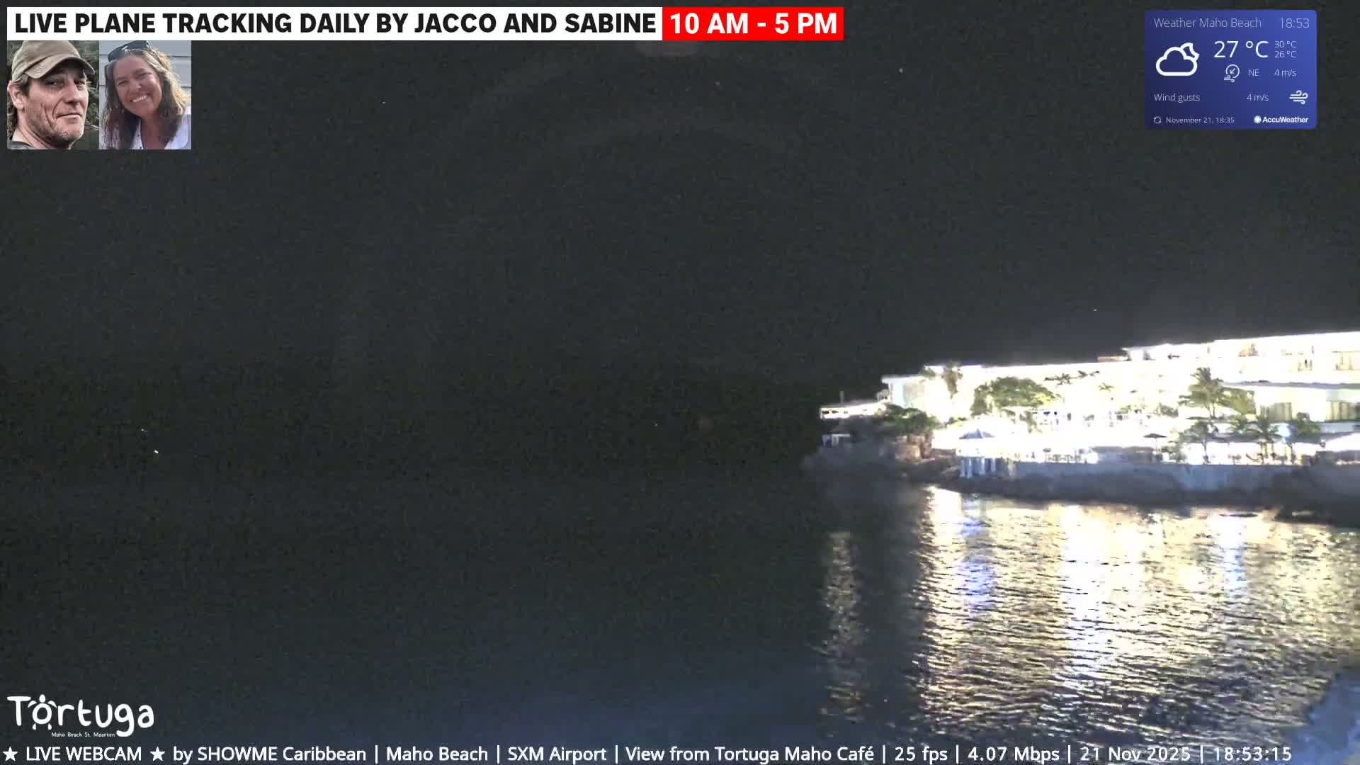 Carribean , Sint Maarten Princess Juliana International Airport SXM/TNCM & Maho Beach Live Cam - Simpson Bay, Sint Maarten, Netherland