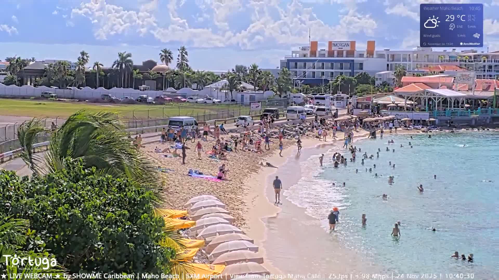 Carribean , Sint Maarten Princess Juliana International Airport SXM/TNCM & Maho Beach Live Cam - Simpson Bay, Sint Maarten, Netherland