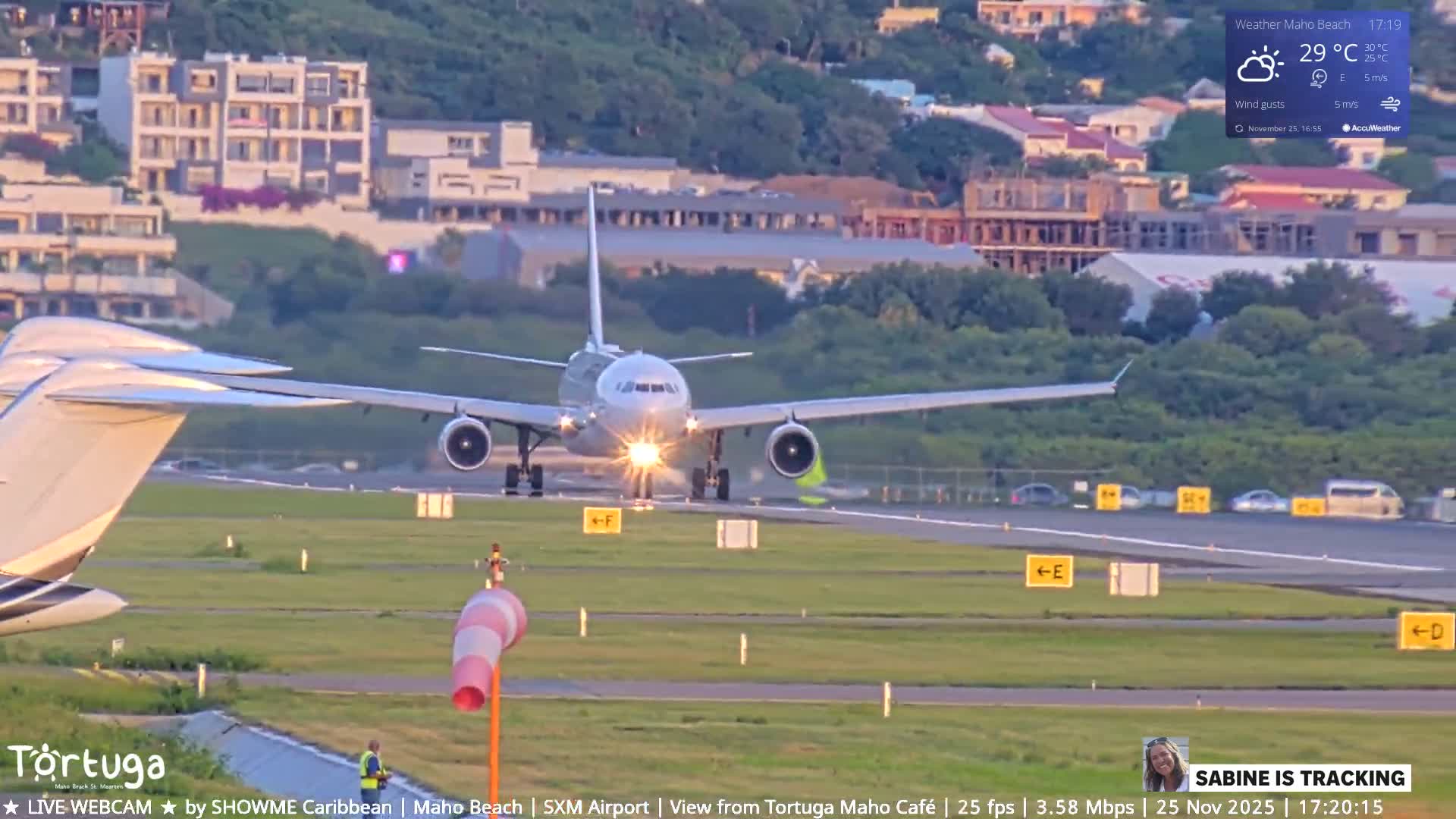 Carribean , Sint Maarten Princess Juliana International Airport SXM/TNCM & Maho Beach Live Cam - Simpson Bay, Sint Maarten, Netherland