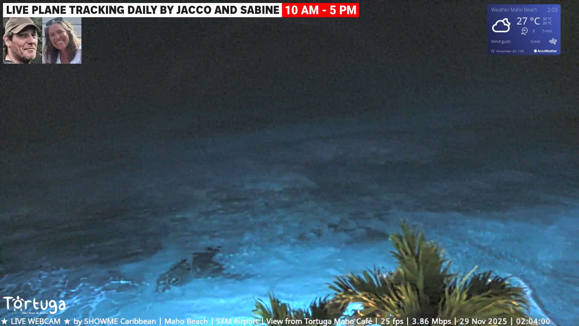 Carribean , Sint Maarten Princess Juliana International Airport SXM/TNCM & Maho Beach Live Cam - Simpson Bay, Sint Maarten, Netherland