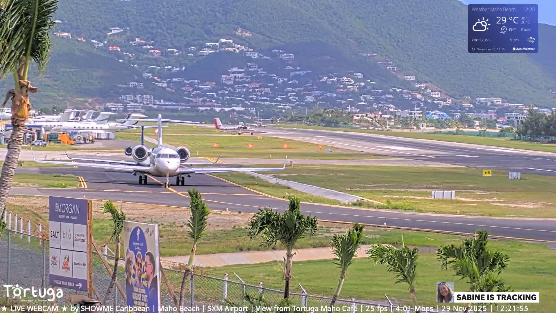 Carribean , Sint Maarten Princess Juliana International Airport SXM/TNCM & Maho Beach Live Cam - Simpson Bay, Sint Maarten, Netherland