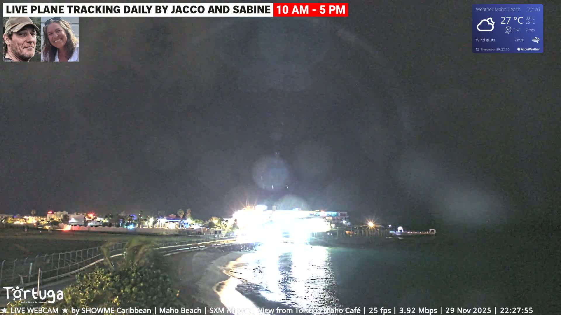 Carribean , Sint Maarten Princess Juliana International Airport SXM/TNCM & Maho Beach Live Cam - Simpson Bay, Sint Maarten, Netherland