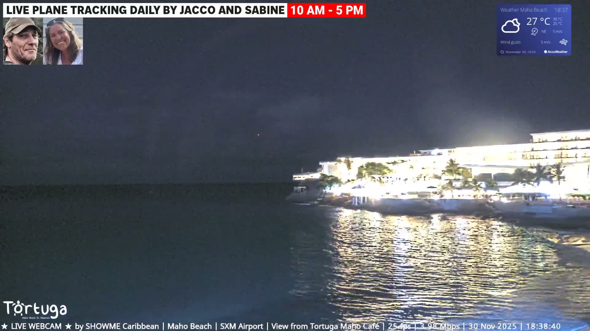 Carribean , Sint Maarten Princess Juliana International Airport SXM/TNCM & Maho Beach Live Cam - Simpson Bay, Sint Maarten, Netherland