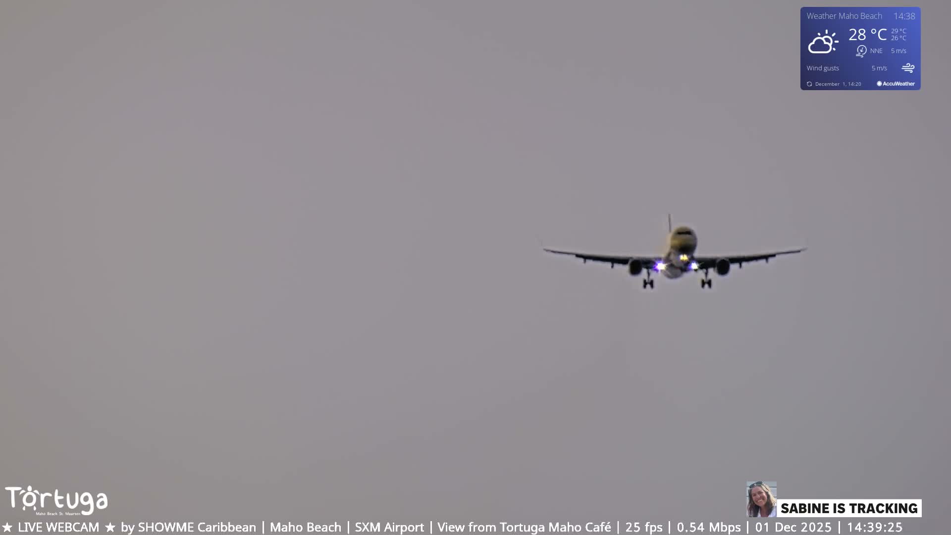 Carribean , Sint Maarten Princess Juliana International Airport SXM/TNCM & Maho Beach Live Cam - Simpson Bay, Sint Maarten, Netherland