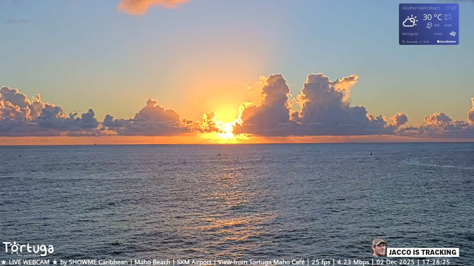 Carribean , Sint Maarten Princess Juliana International Airport SXM/TNCM & Maho Beach Live Cam - Simpson Bay, Sint Maarten, Netherland
