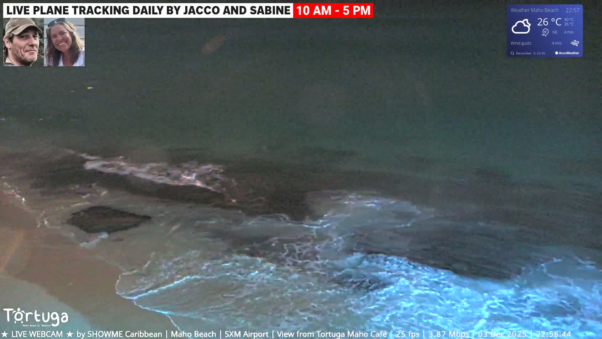 Carribean , Sint Maarten Princess Juliana International Airport SXM/TNCM & Maho Beach Live Cam - Simpson Bay, Sint Maarten, Netherland