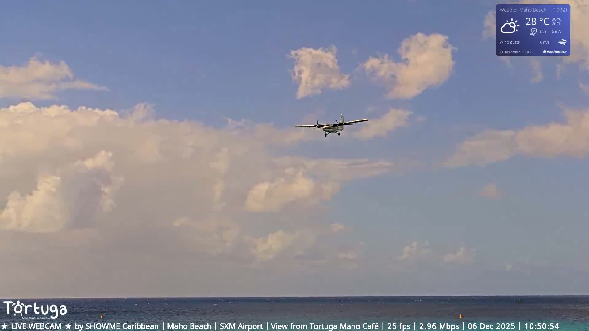 Carribean , Sint Maarten Princess Juliana International Airport SXM/TNCM & Maho Beach Live Cam - Simpson Bay, Sint Maarten, Netherland