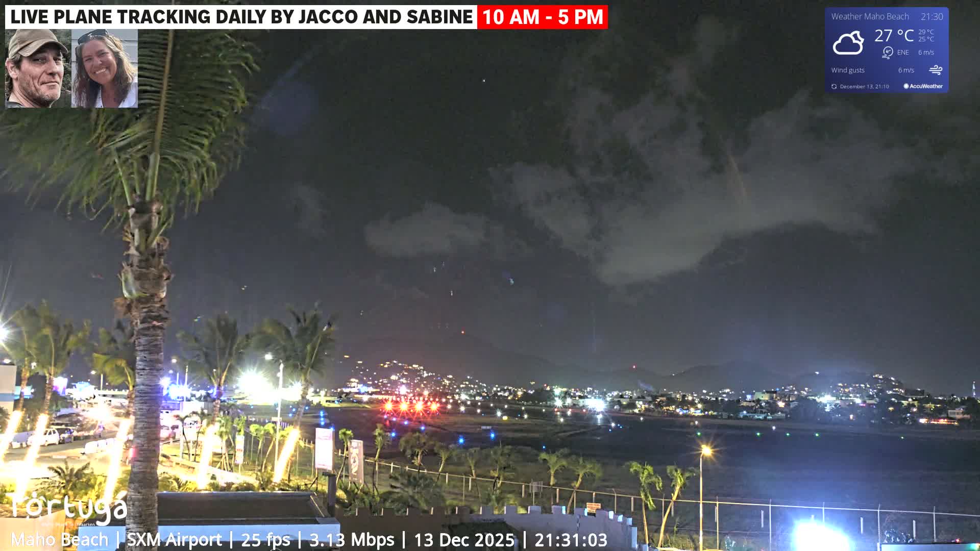 Carribean , Sint Maarten Princess Juliana International Airport SXM/TNCM & Maho Beach Live Cam - Simpson Bay, Sint Maarten, Netherland