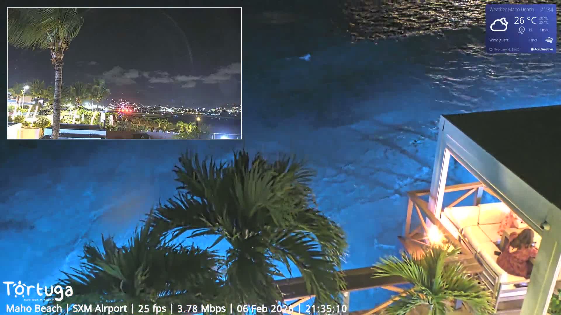 Carribean , Sint Maarten Princess Juliana International Airport SXM/TNCM & Maho Beach Live Cam - Simpson Bay, Sint Maarten, Netherland