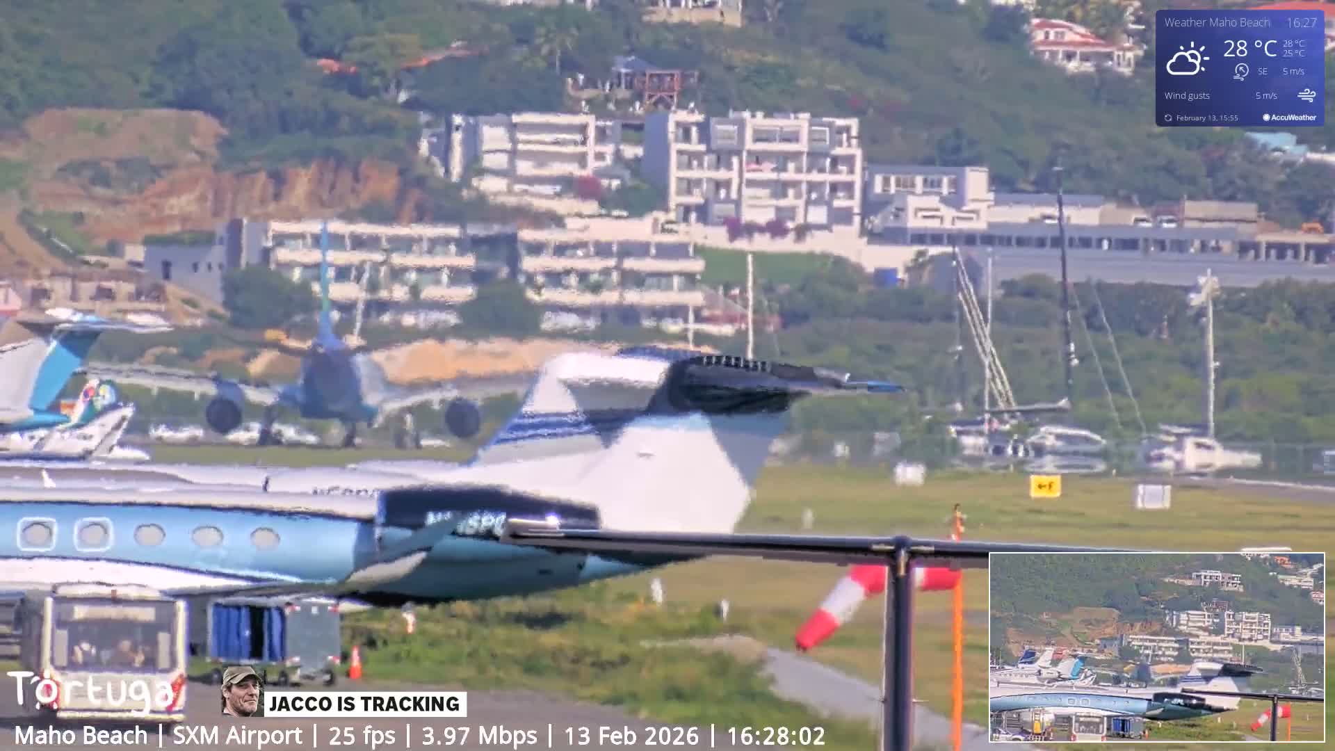 Carribean , Sint Maarten Princess Juliana International Airport SXM/TNCM & Maho Beach Live Cam - Simpson Bay, Sint Maarten, Netherland