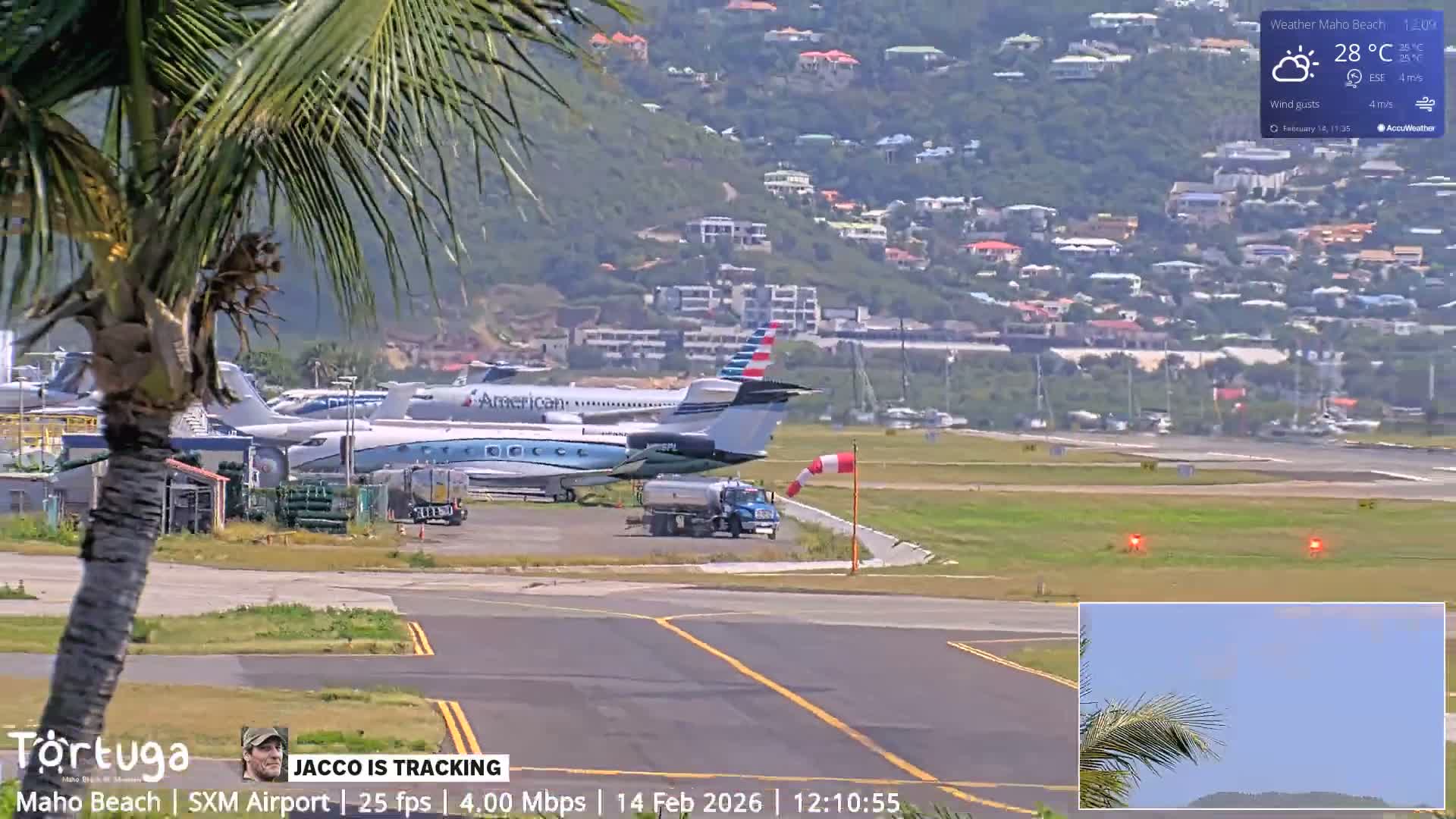 Carribean , Sint Maarten Princess Juliana International Airport SXM/TNCM & Maho Beach Live Cam - Simpson Bay, Sint Maarten, Netherland