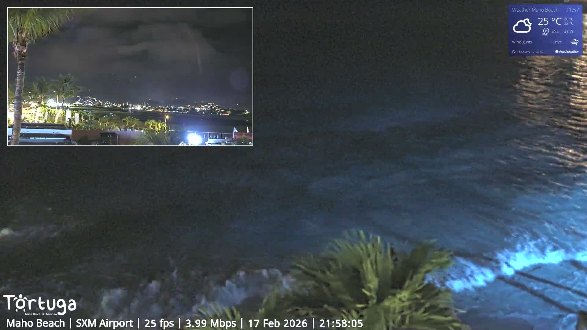 Carribean , Sint Maarten Princess Juliana International Airport SXM/TNCM & Maho Beach Live Cam - Simpson Bay, Sint Maarten, Netherland