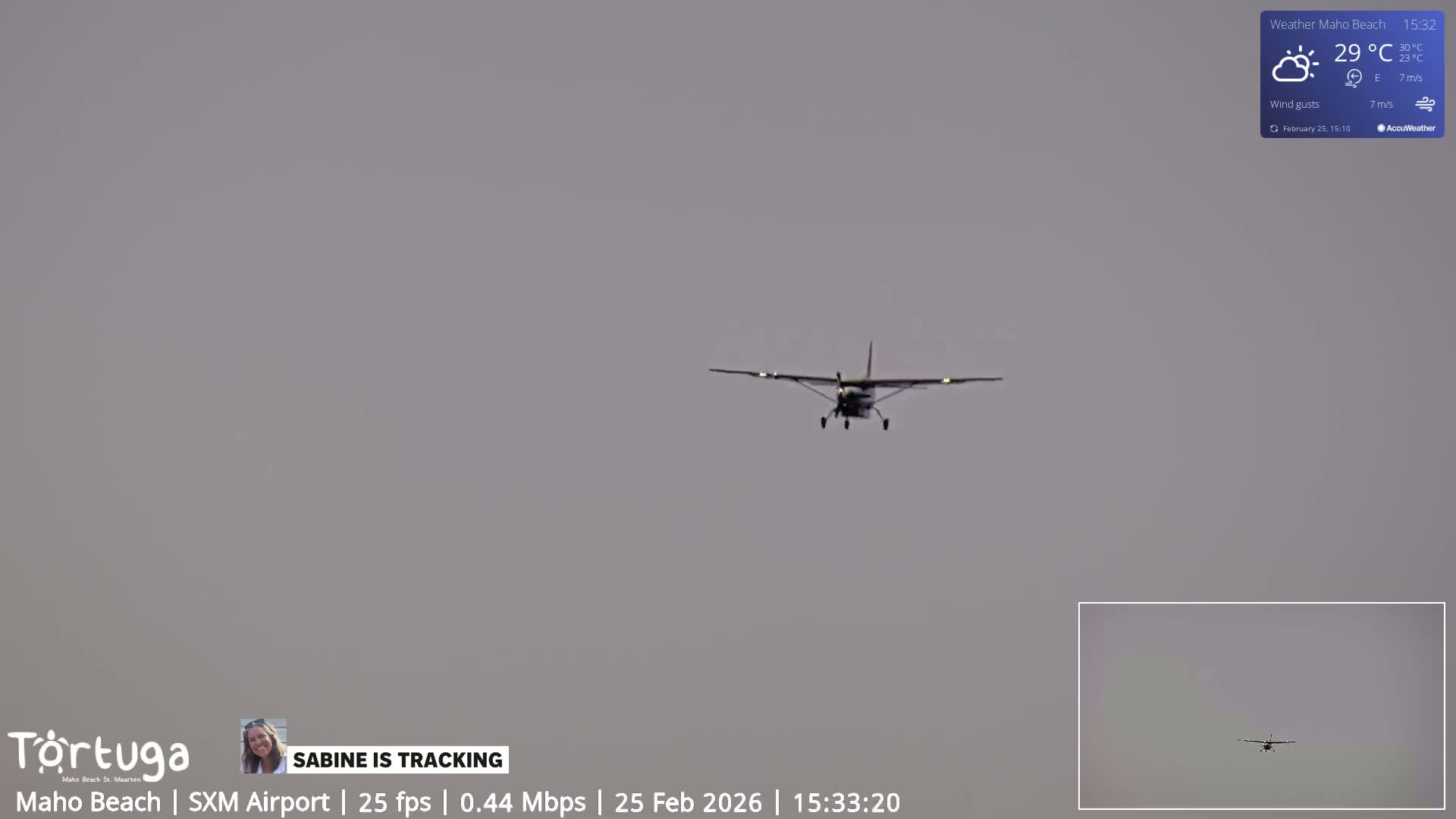 Carribean , Sint Maarten Princess Juliana International Airport SXM/TNCM & Maho Beach Live Cam - Simpson Bay, Sint Maarten, Netherland