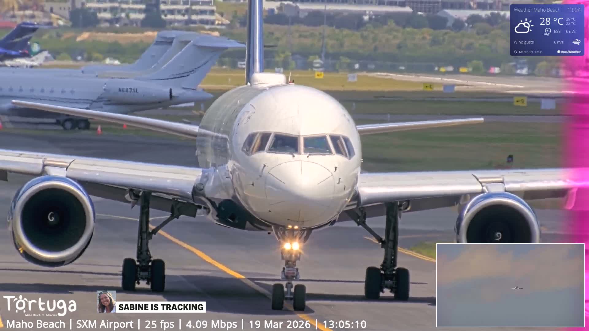 Carribean , Sint Maarten Princess Juliana International Airport SXM/TNCM & Maho Beach Live Cam - Simpson Bay, Sint Maarten, Netherland