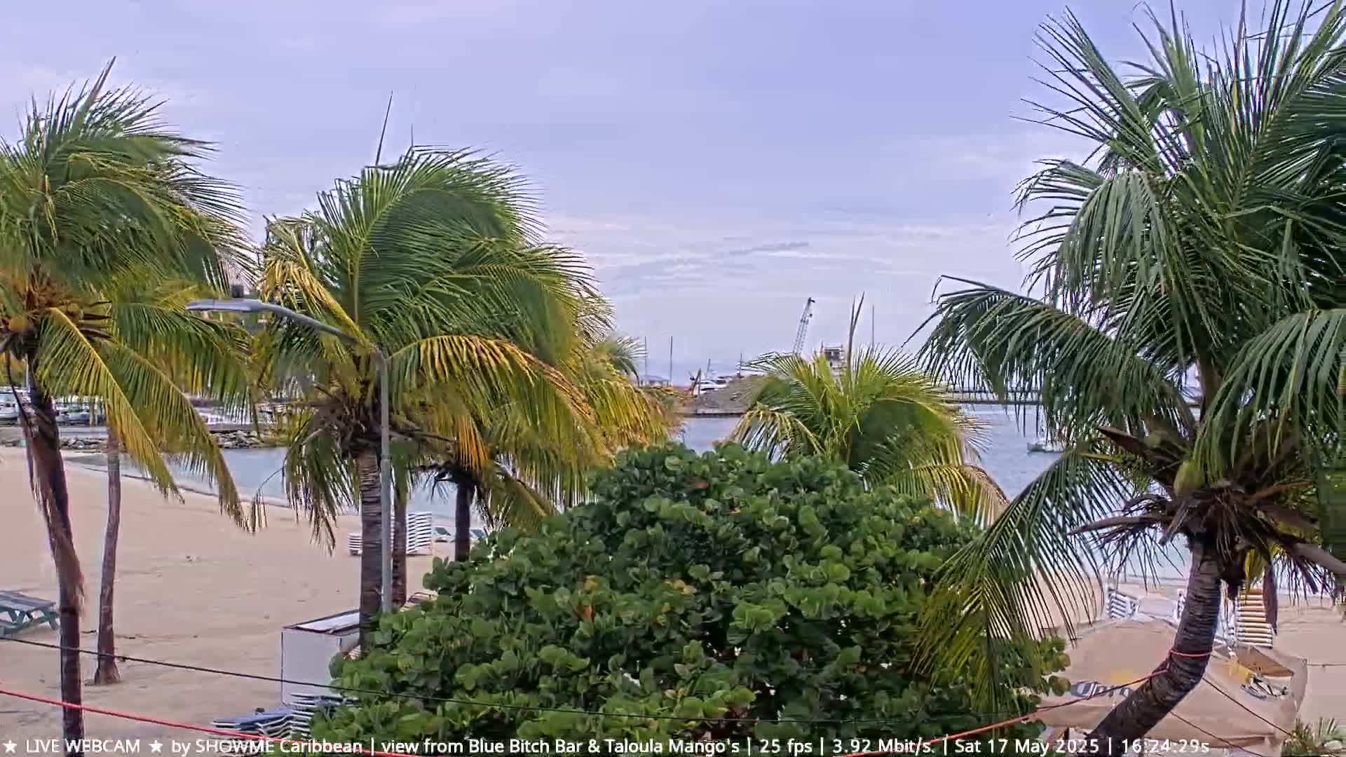 Carribean , Sint Maarten Great Bay Beach & Boardwalk  Live Cam - Philipsburg , Sint Maarten, Netherland
