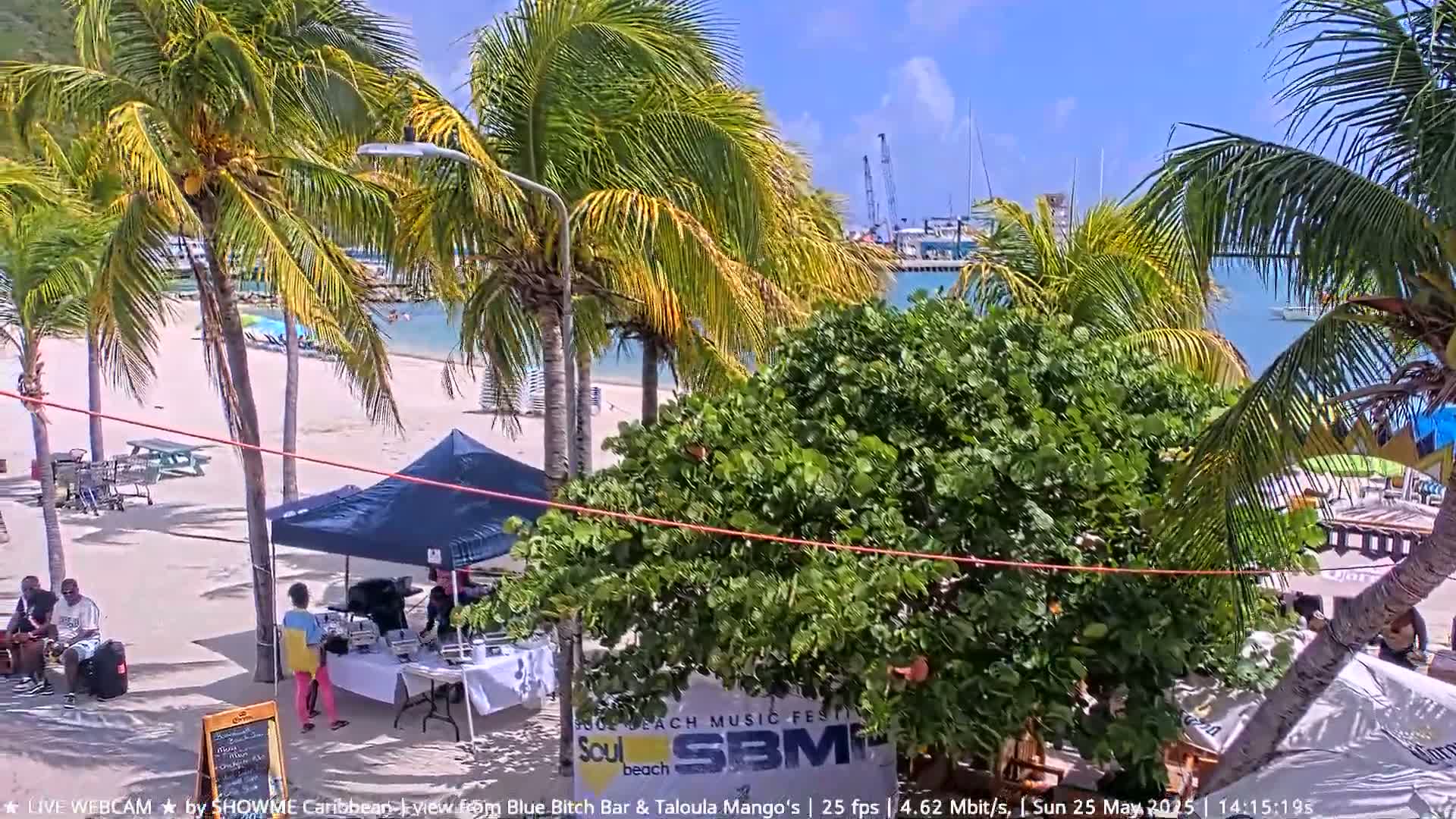 Carribean , Sint Maarten Great Bay Beach & Boardwalk  Live Cam - Philipsburg , Sint Maarten, Netherland