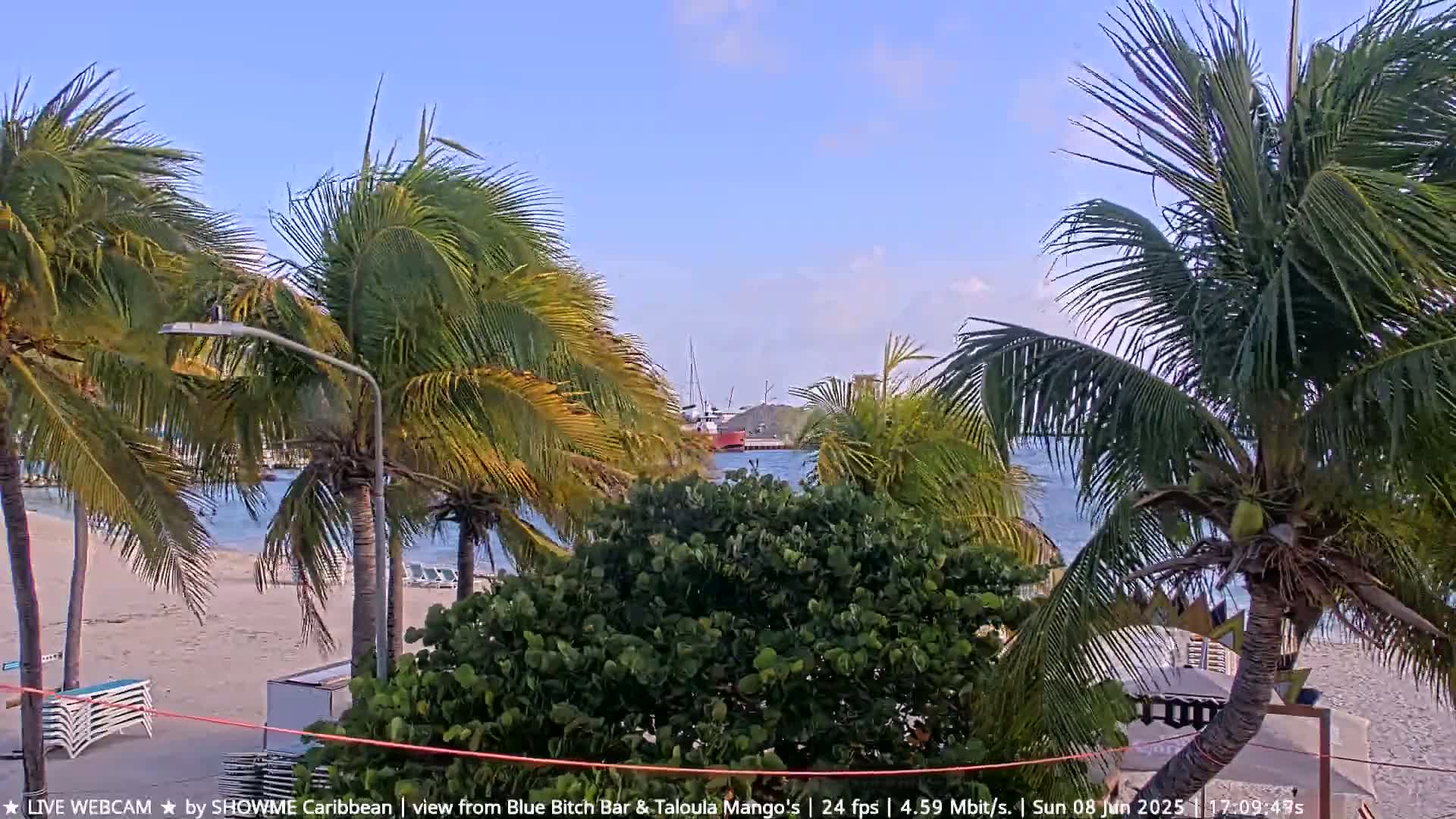 Carribean , Sint Maarten Great Bay Beach & Boardwalk  Live Cam - Philipsburg , Sint Maarten, Netherland