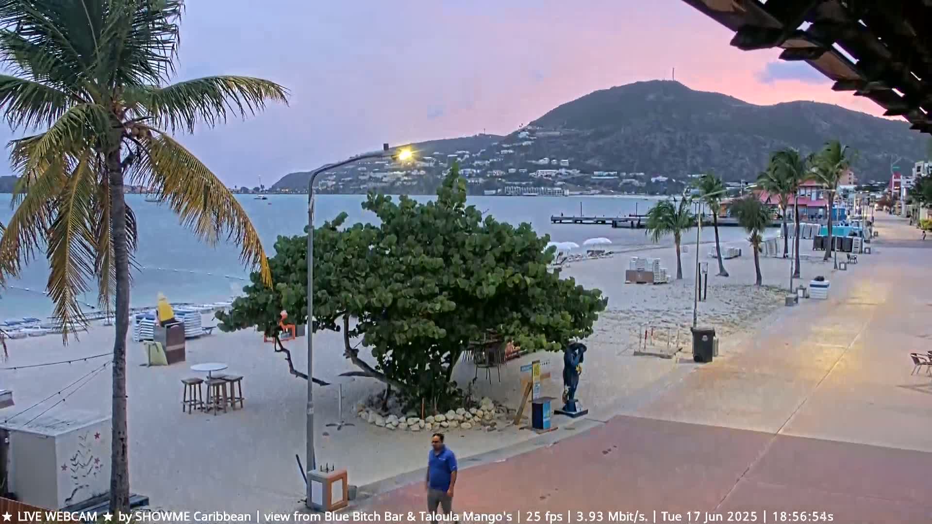 Carribean , Sint Maarten Great Bay Beach & Boardwalk  Live Cam - Philipsburg , Sint Maarten, Netherland