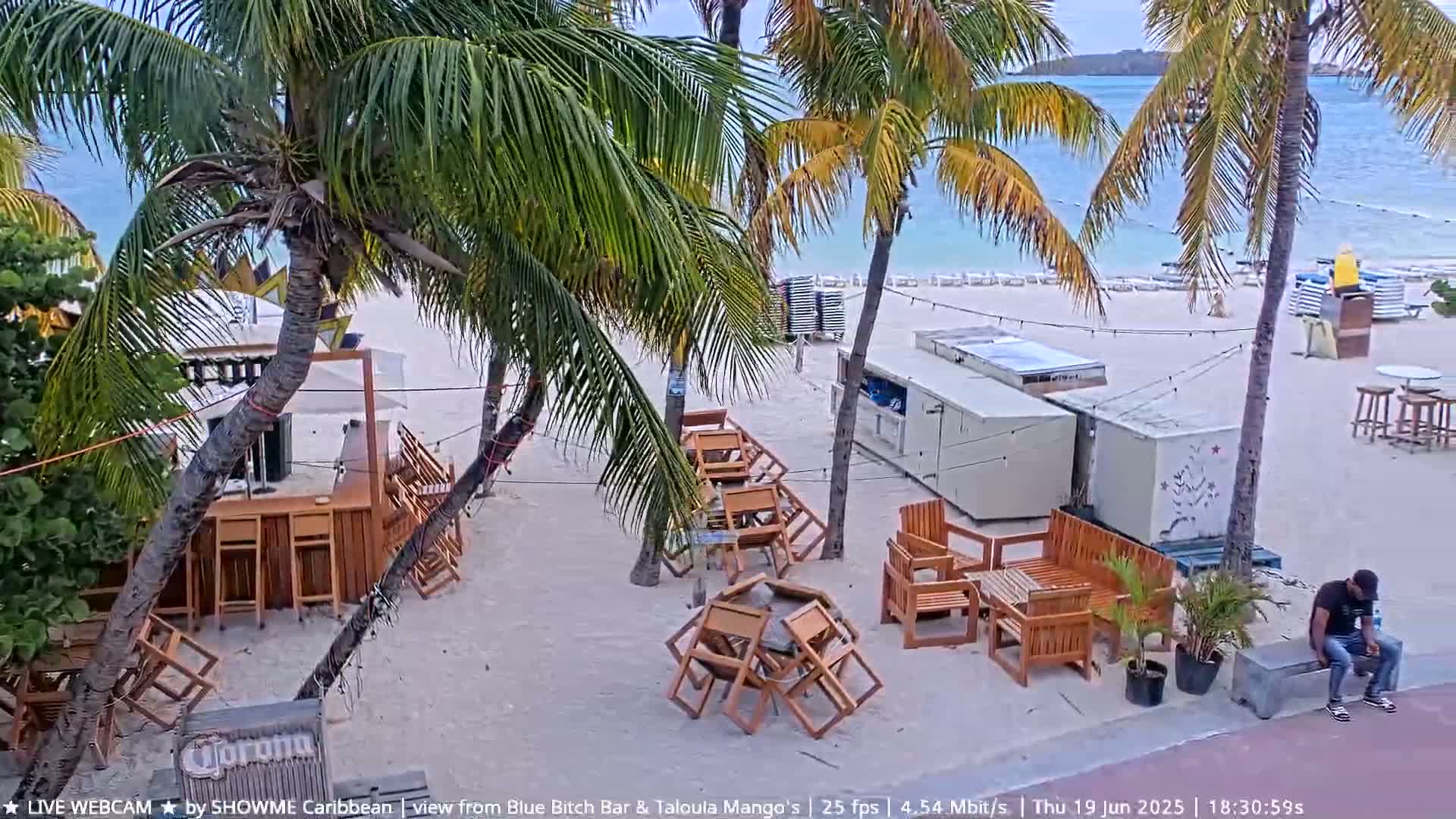 Carribean , Sint Maarten Great Bay Beach & Boardwalk  Live Cam - Philipsburg , Sint Maarten, Netherland