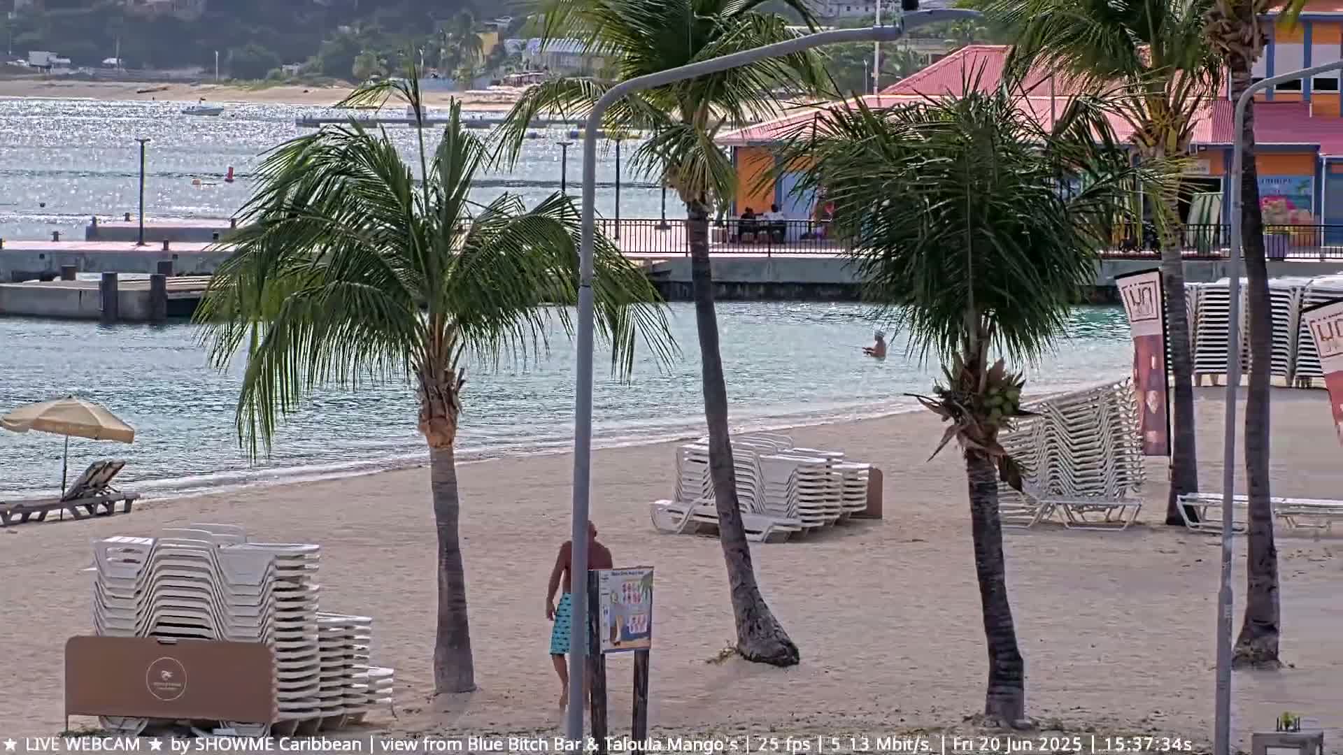 Carribean , Sint Maarten Great Bay Beach & Boardwalk  Live Cam - Philipsburg , Sint Maarten, Netherland