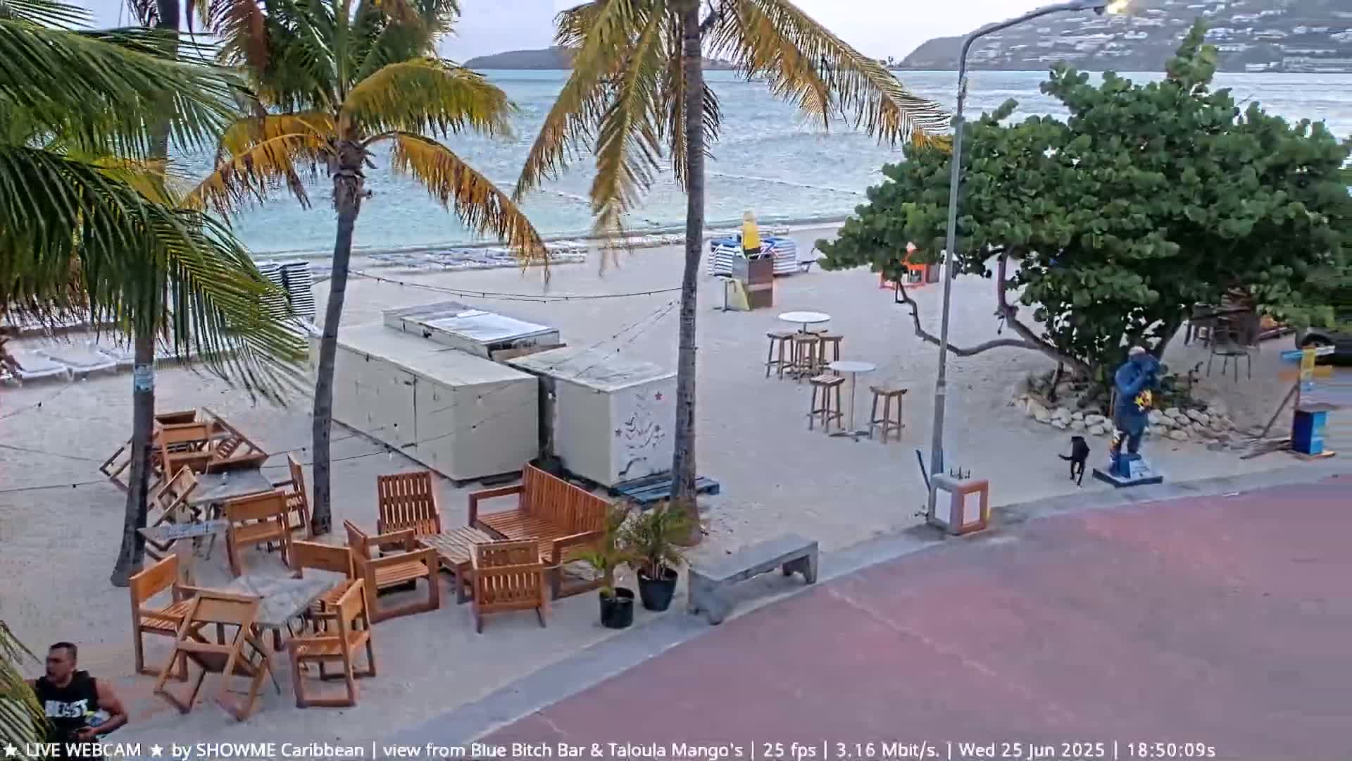 Carribean , Sint Maarten Great Bay Beach & Boardwalk  Live Cam - Philipsburg , Sint Maarten, Netherland