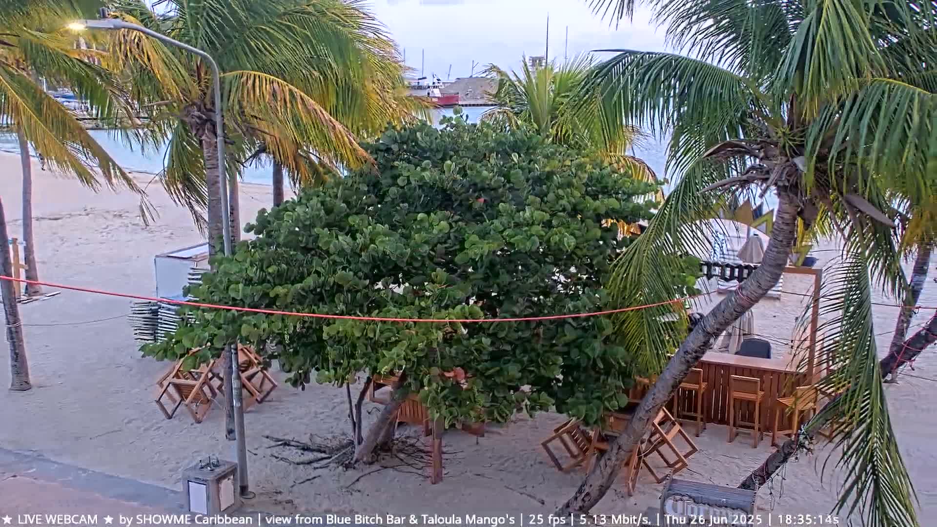 Carribean , Sint Maarten Great Bay Beach & Boardwalk  Live Cam - Philipsburg , Sint Maarten, Netherland