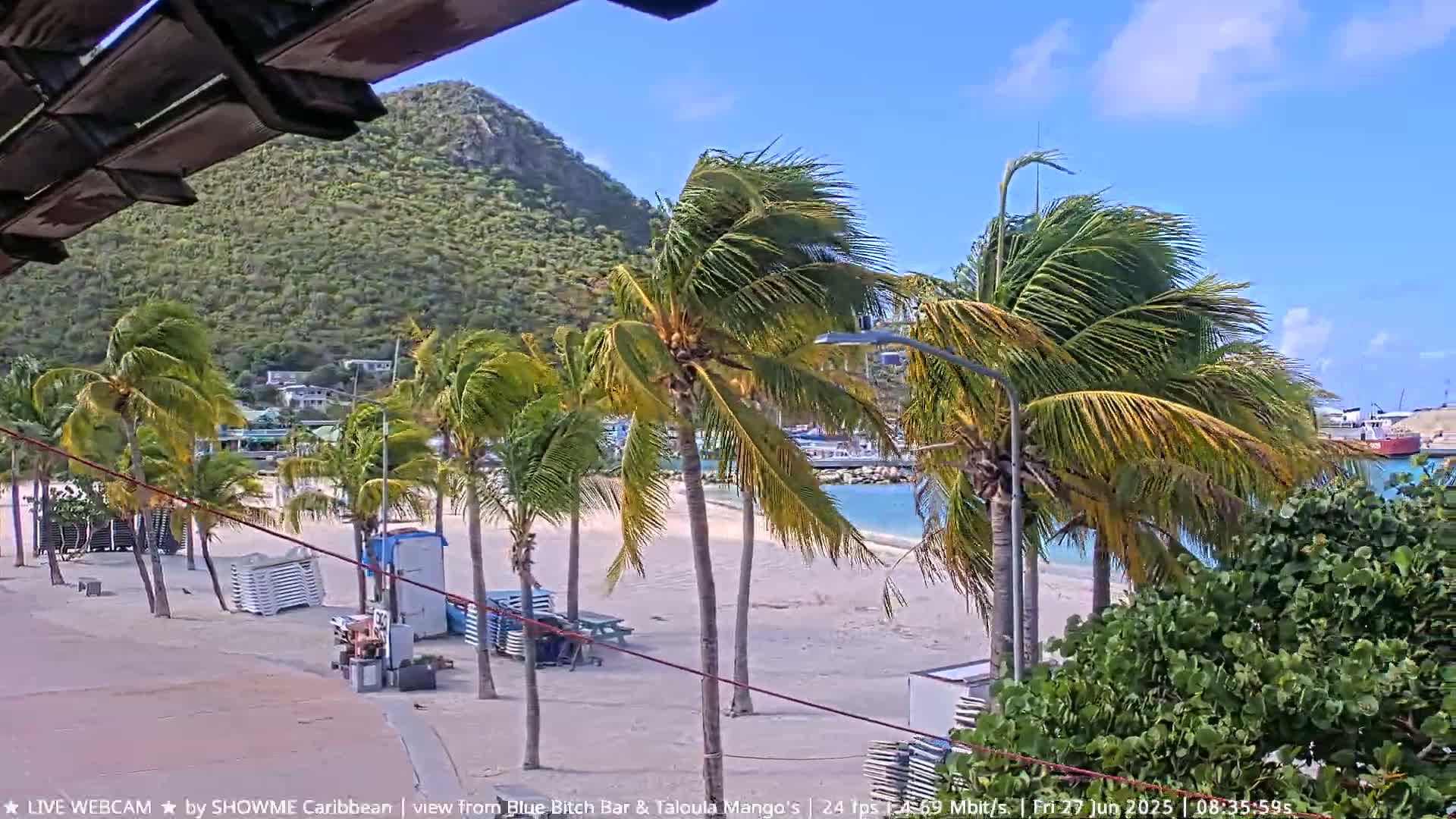 Carribean , Sint Maarten Great Bay Beach & Boardwalk  Live Cam - Philipsburg , Sint Maarten, Netherland