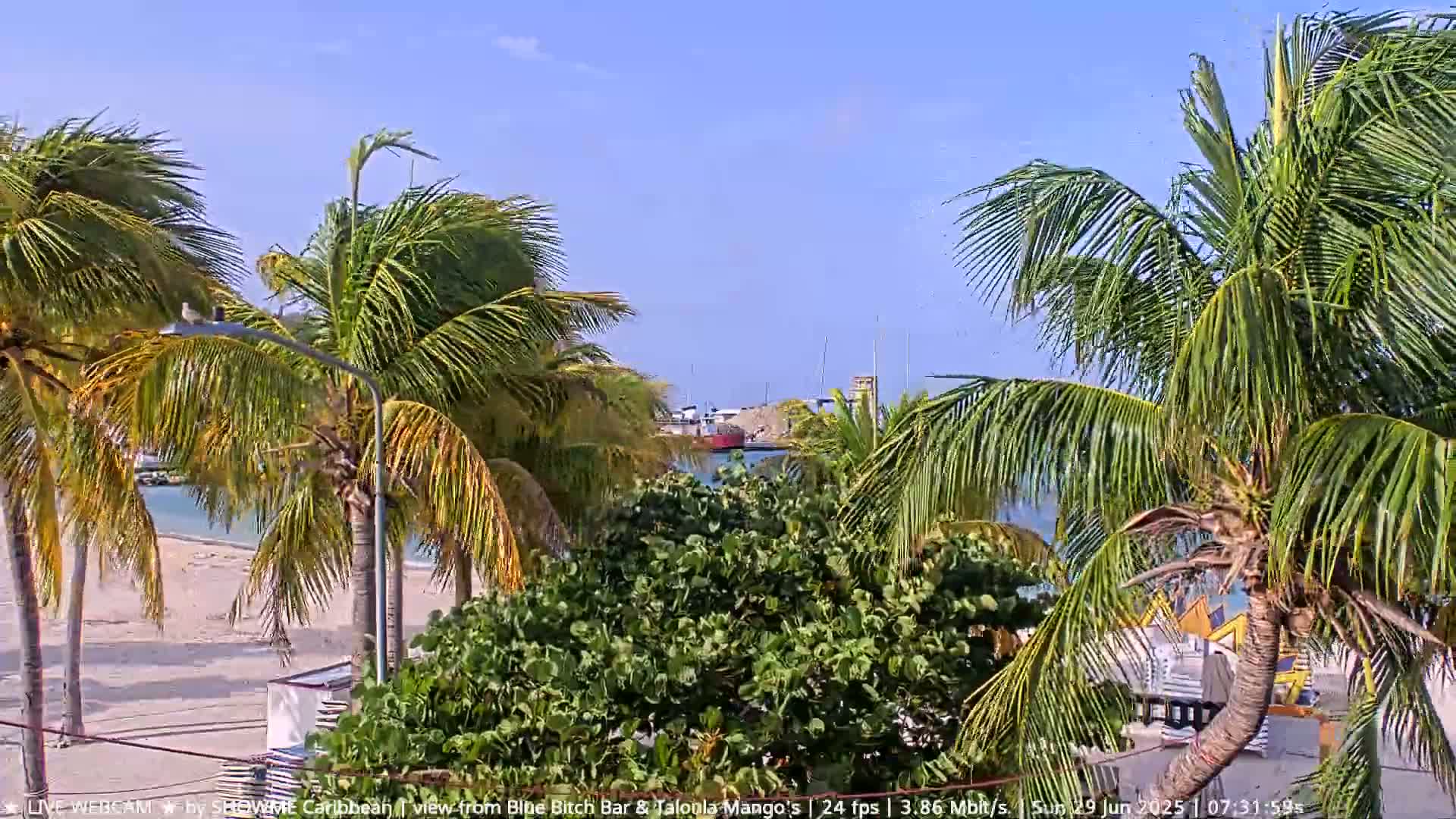 Carribean , Sint Maarten Great Bay Beach & Boardwalk  Live Cam - Philipsburg , Sint Maarten, Netherland