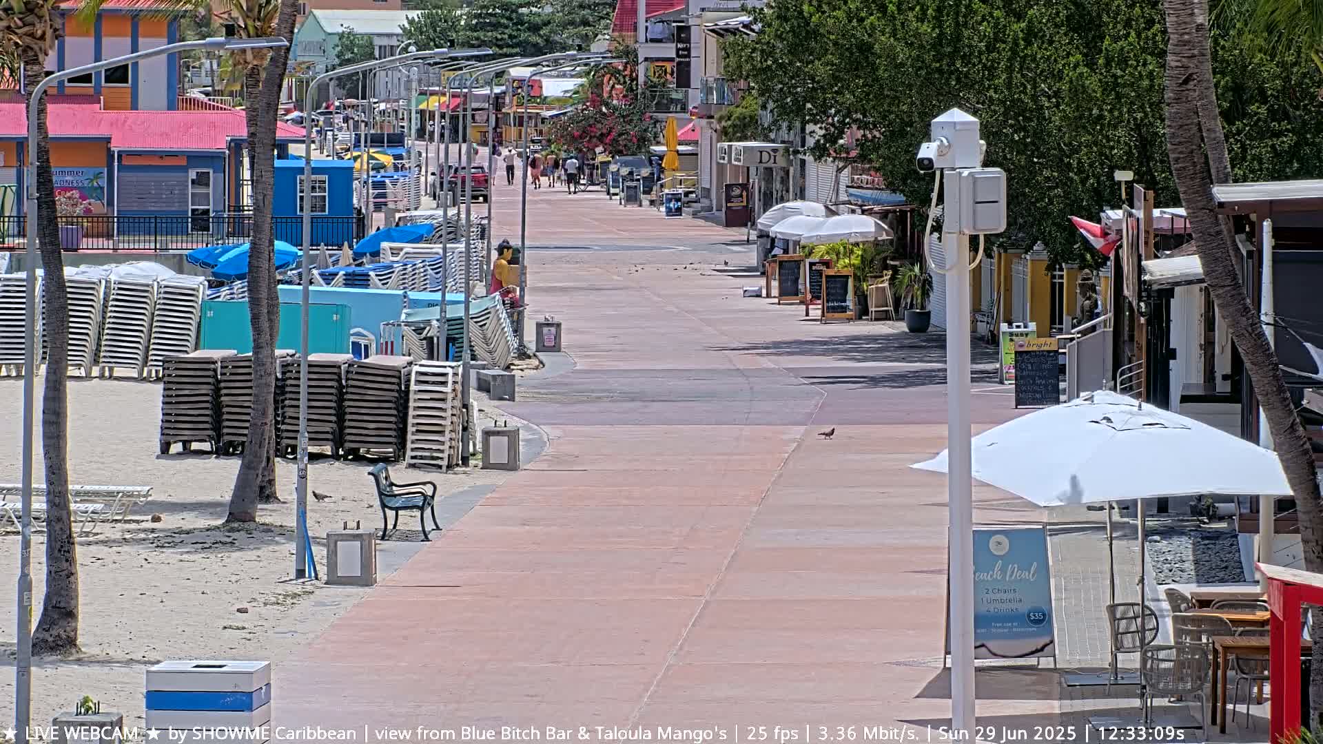 Carribean , Sint Maarten Great Bay Beach & Boardwalk  Live Cam - Philipsburg , Sint Maarten, Netherland