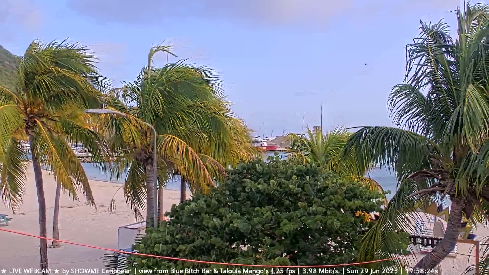 Carribean , Sint Maarten Great Bay Beach & Boardwalk  Live Cam - Philipsburg , Sint Maarten, Netherland