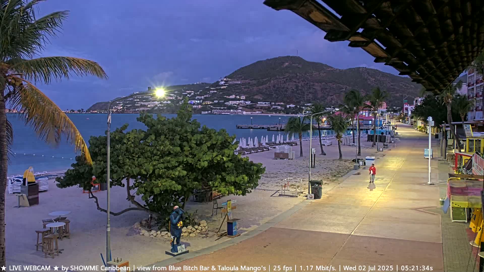 Carribean , Sint Maarten Great Bay Beach & Boardwalk  Live Cam - Philipsburg , Sint Maarten, Netherland