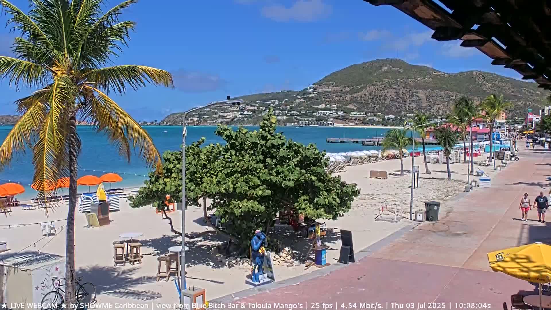 Carribean , Sint Maarten Great Bay Beach & Boardwalk  Live Cam - Philipsburg , Sint Maarten, Netherland