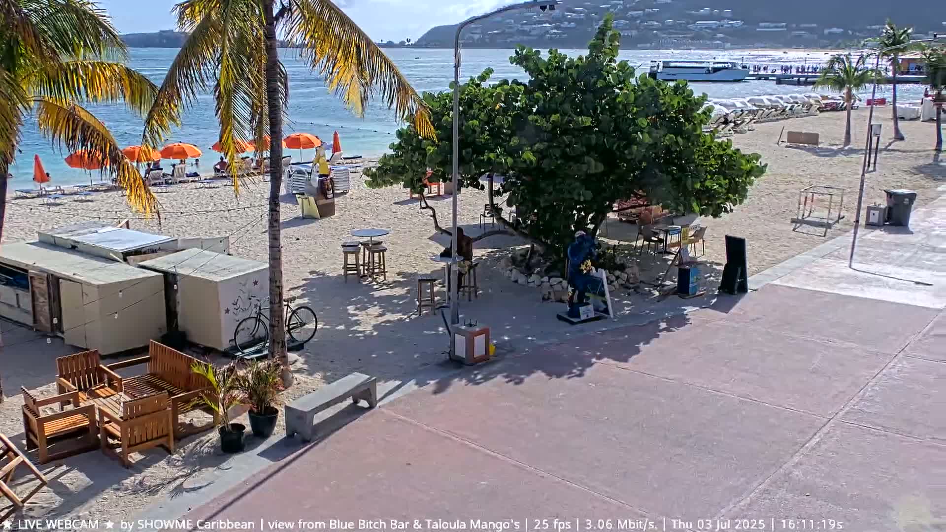 Carribean , Sint Maarten Great Bay Beach & Boardwalk  Live Cam - Philipsburg , Sint Maarten, Netherland