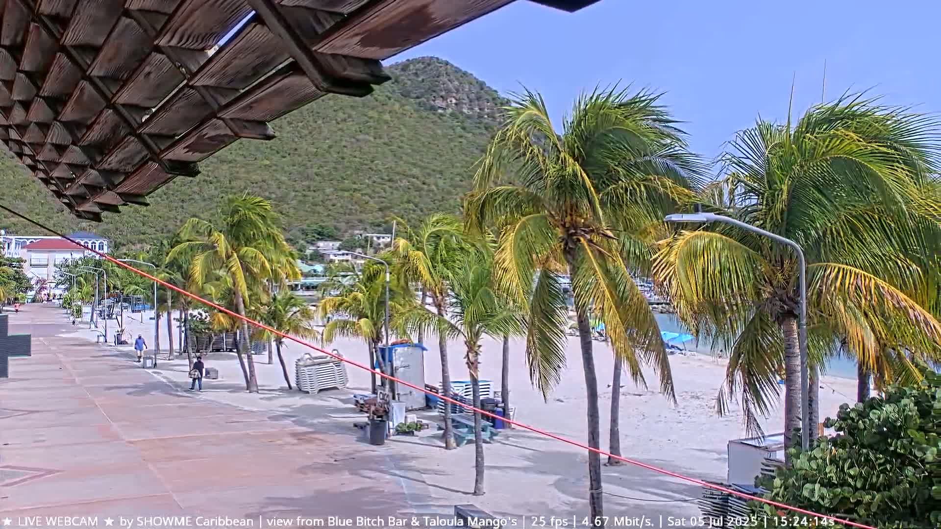 Carribean , Sint Maarten Great Bay Beach & Boardwalk  Live Cam - Philipsburg , Sint Maarten, Netherland