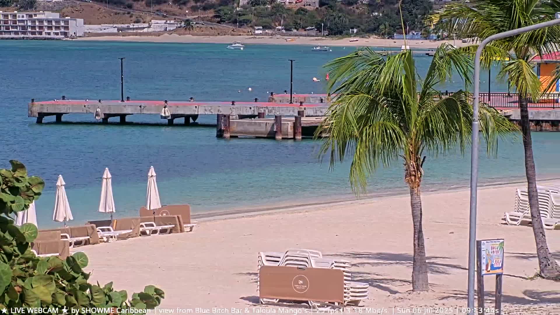 Carribean , Sint Maarten Great Bay Beach & Boardwalk  Live Cam - Philipsburg , Sint Maarten, Netherland