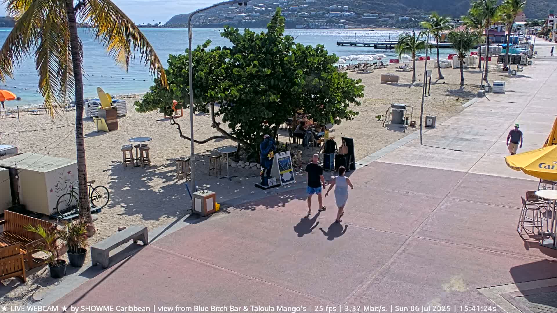 Carribean , Sint Maarten Great Bay Beach & Boardwalk  Live Cam - Philipsburg , Sint Maarten, Netherland