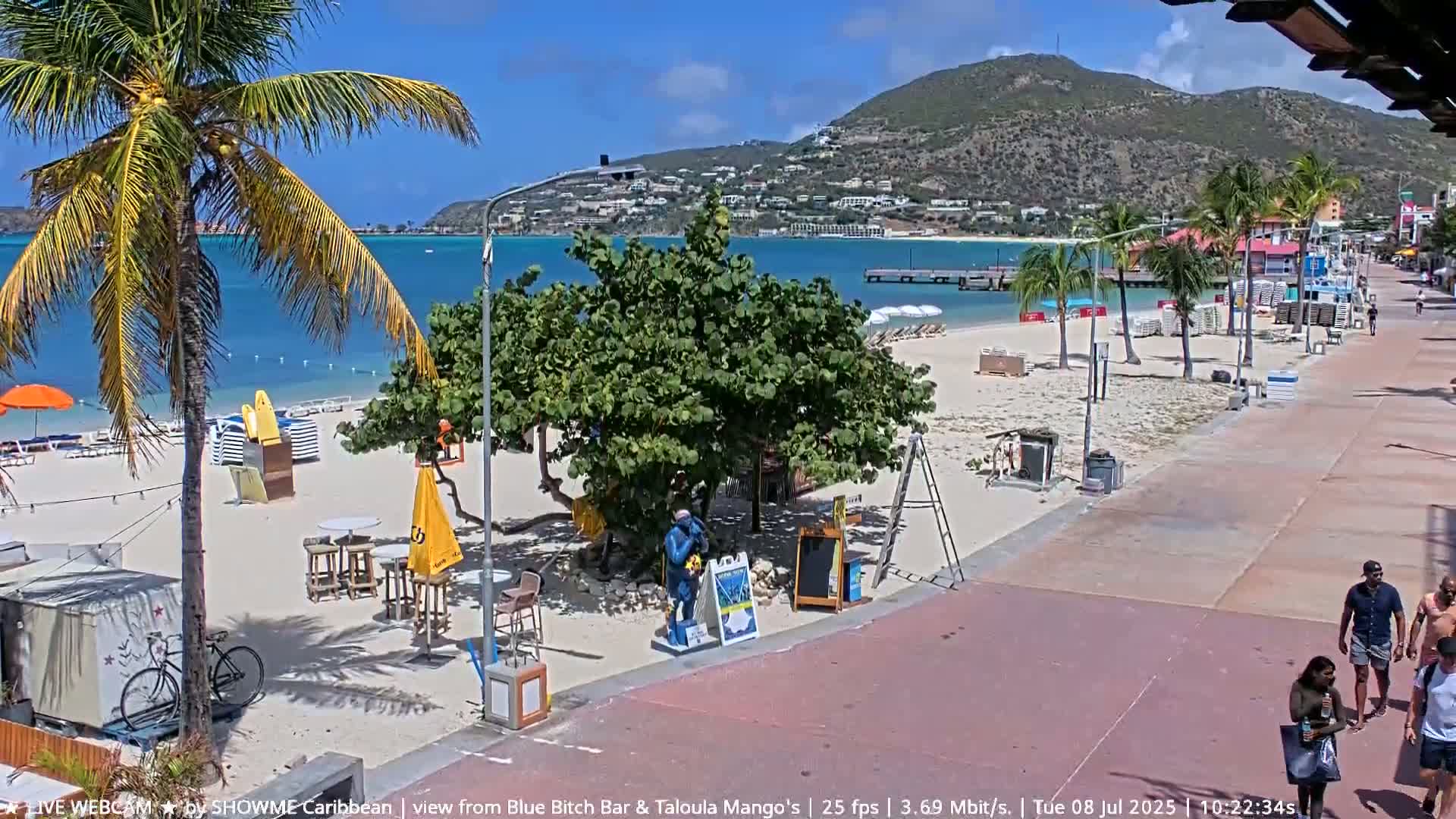 Carribean , Sint Maarten Great Bay Beach & Boardwalk  Live Cam - Philipsburg , Sint Maarten, Netherland
