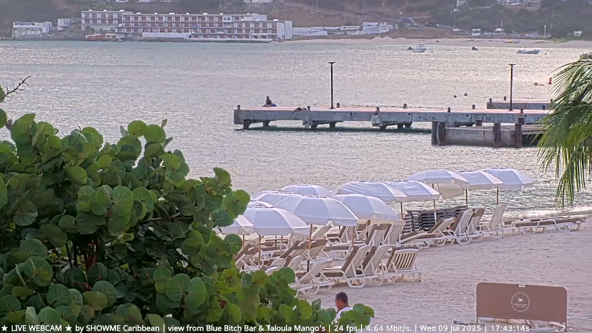 Carribean , Sint Maarten Great Bay Beach & Boardwalk  Live Cam - Philipsburg , Sint Maarten, Netherland