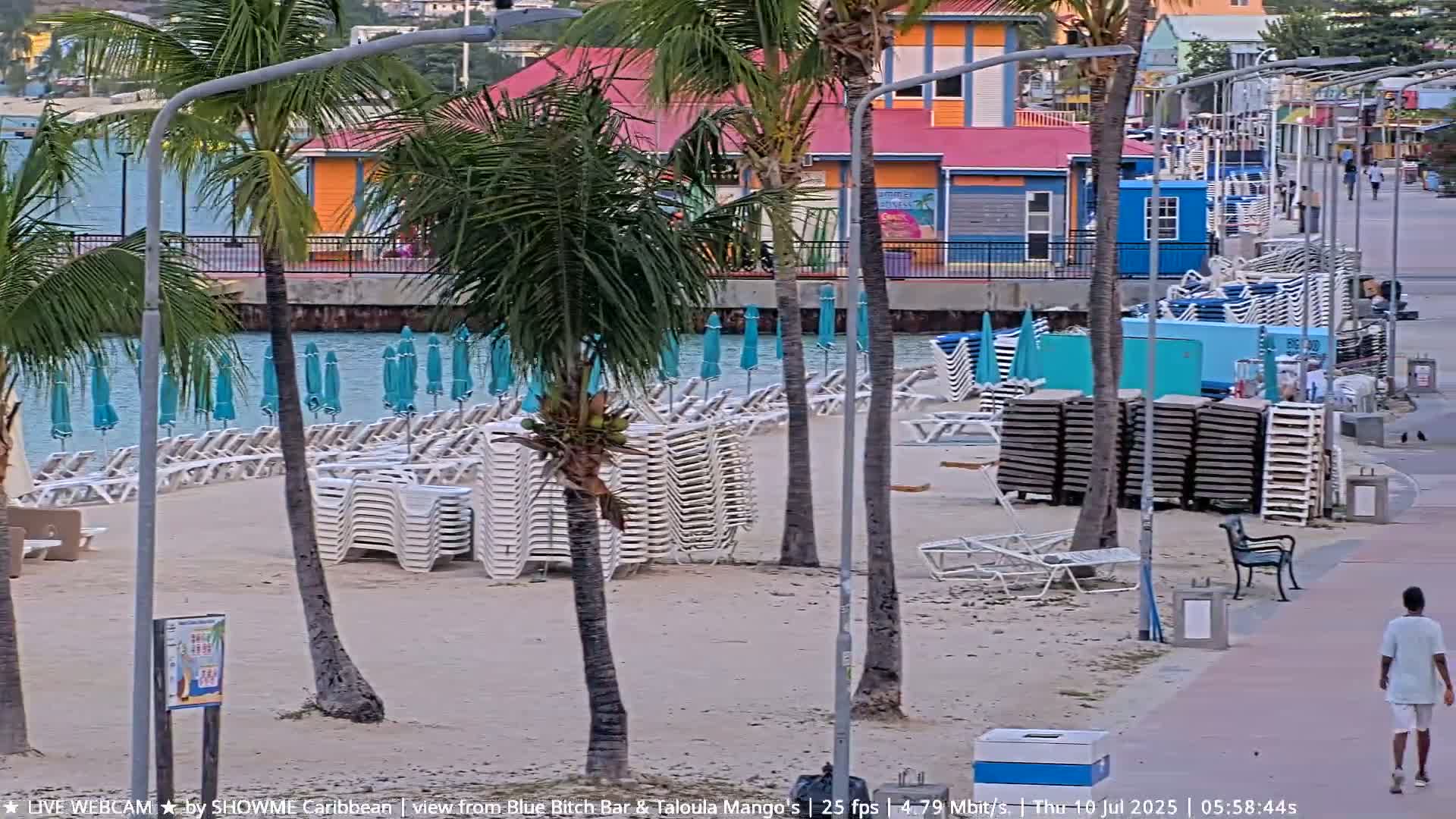 Carribean , Sint Maarten Great Bay Beach & Boardwalk  Live Cam - Philipsburg , Sint Maarten, Netherland