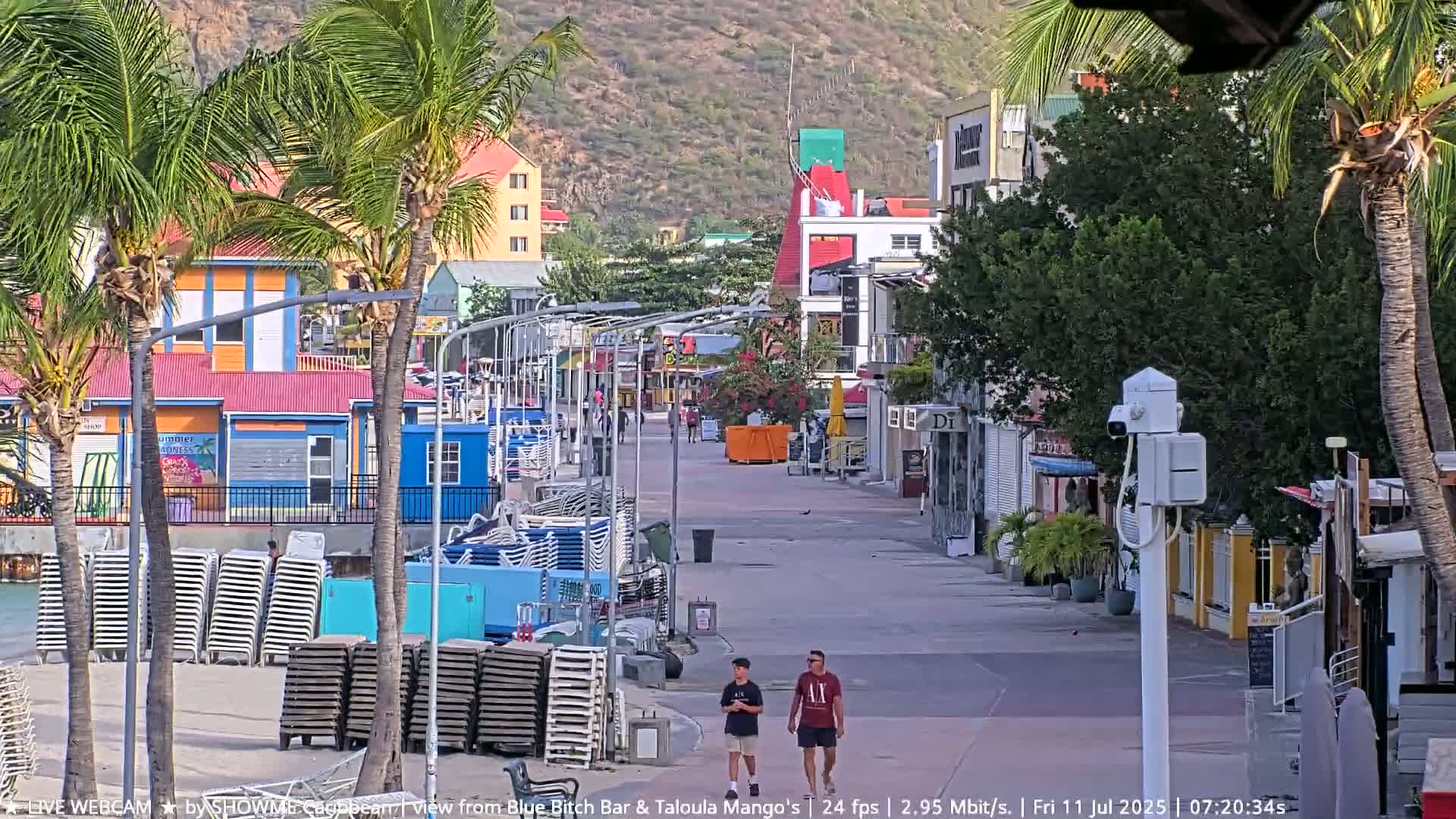 Carribean , Sint Maarten Great Bay Beach & Boardwalk  Live Cam - Philipsburg , Sint Maarten, Netherland