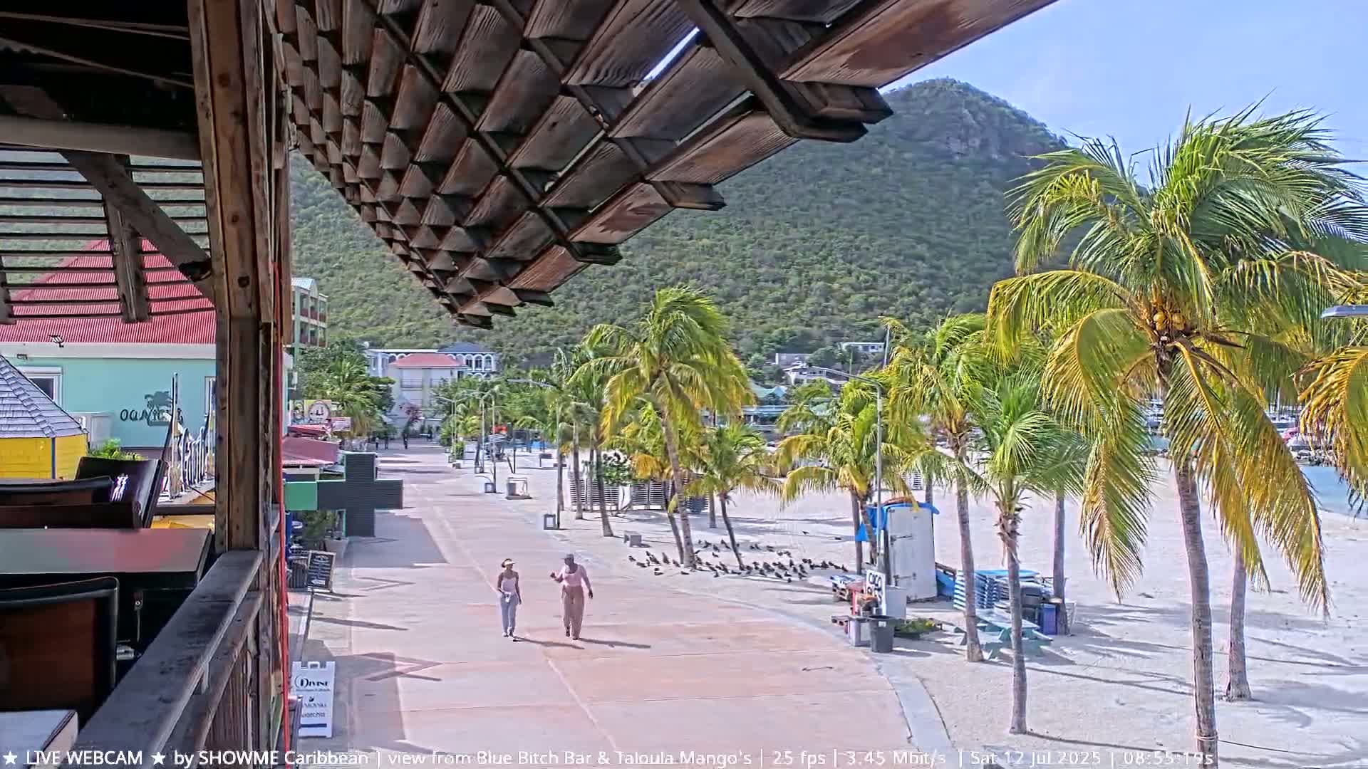 Carribean , Sint Maarten Great Bay Beach & Boardwalk  Live Cam - Philipsburg , Sint Maarten, Netherland