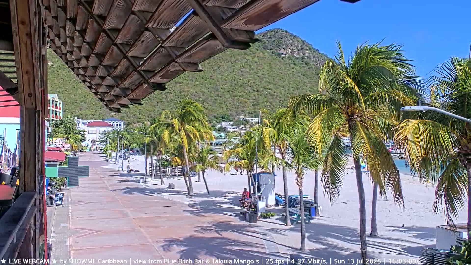 Carribean , Sint Maarten Great Bay Beach & Boardwalk  Live Cam - Philipsburg , Sint Maarten, Netherland