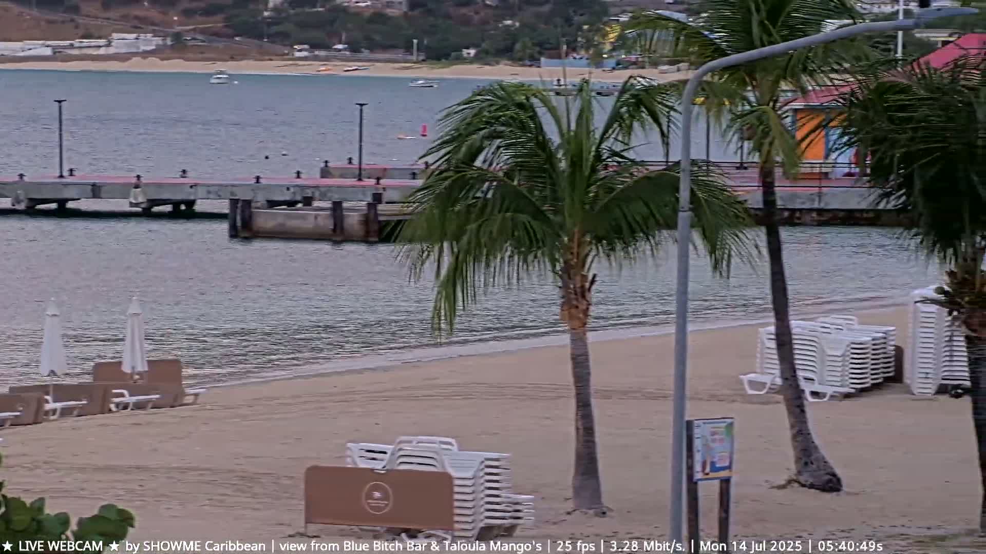Carribean , Sint Maarten Great Bay Beach & Boardwalk  Live Cam - Philipsburg , Sint Maarten, Netherland